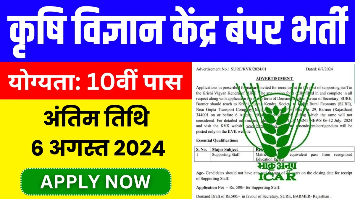 Krishi Vigyan Kendra Vacancy